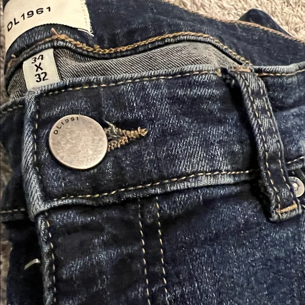 Russell Slim Straight Blue Jeans‎ Thunderbird (Dark Indigo) 34x32 Denim